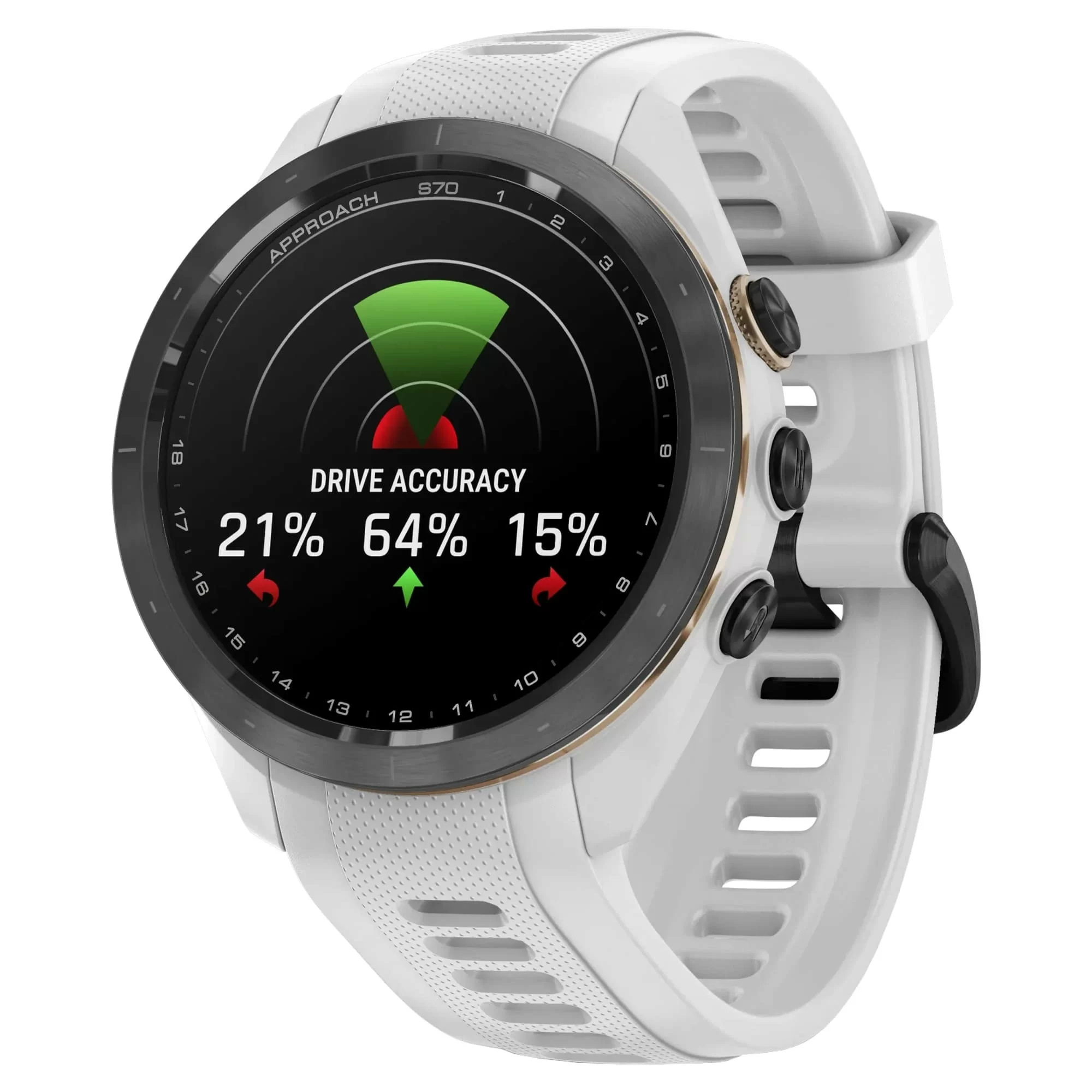 Спортивные часы Garmin Approach S70, 42 мм, White (Белый)