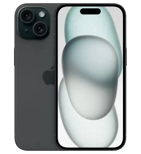 Смартфон Apple iPhone 15, Dual: nano SIM + eSIM, 128 ГБ, черный Смартфон Apple iPhone 15, Dual: nano SIM + eSIM, 128 ГБ, черный