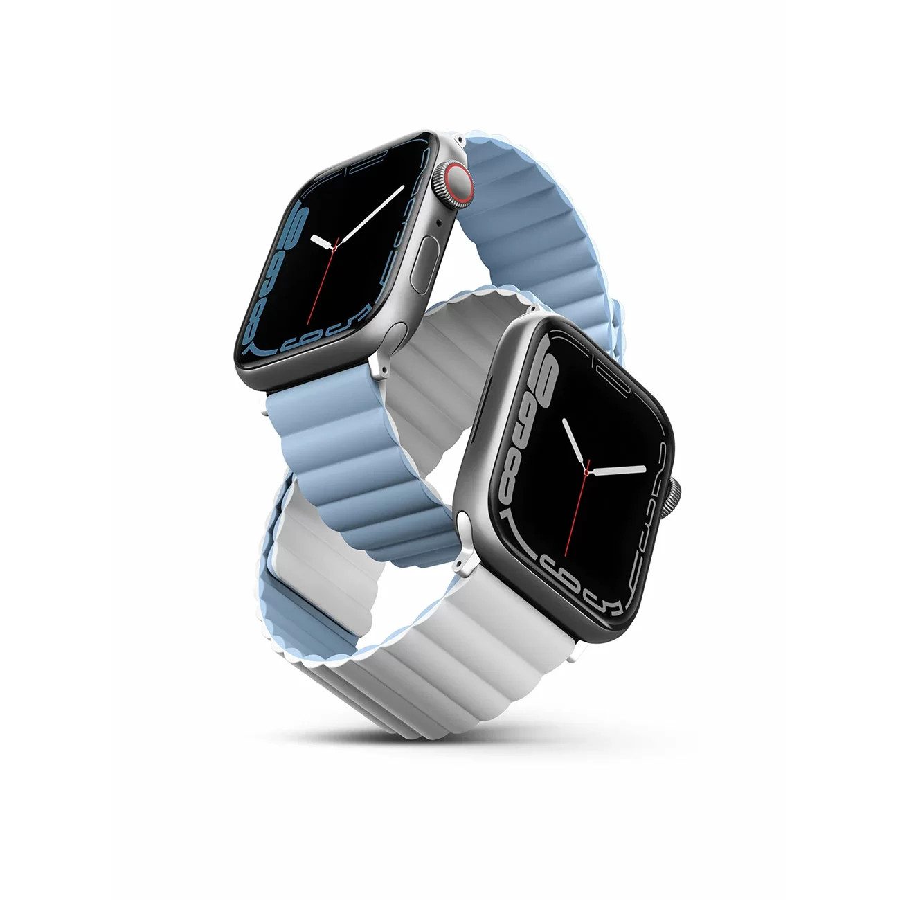 Ремешок Uniq Revix Reversible Magnetic White/Blue для Apple Watch 44/45/46/49 мм Ремешок Uniq Revix Reversible Magnetic White/Blue для Apple Watch 44/45/46/49 мм