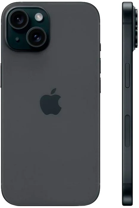 - Смартфон Apple iPhone 15, Dual: nano SIM + eSIM, 128 ГБ, черный