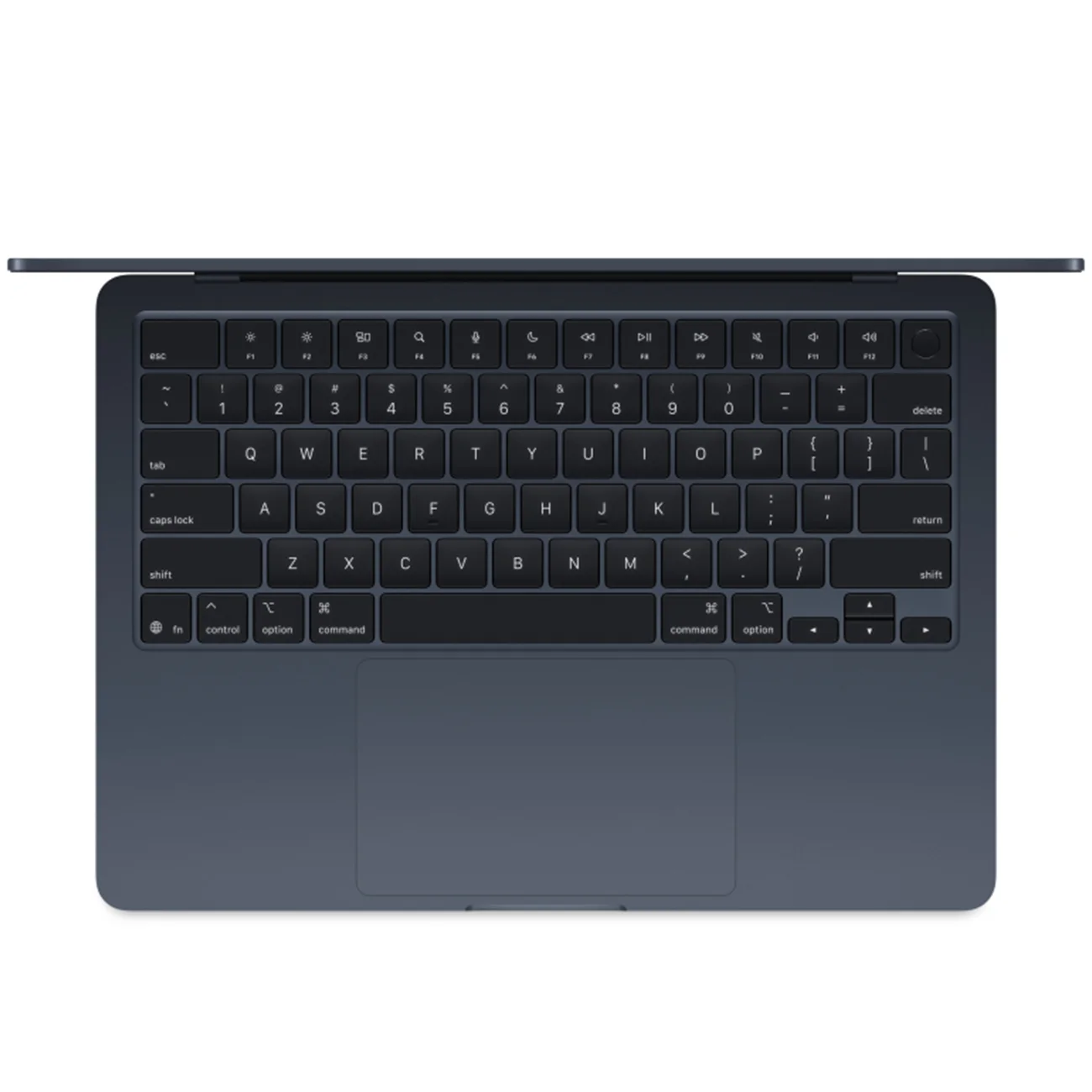 Ноутбук Apple MacBook Air 13" 2025, MW123, (M4, RAM 16 ГБ, SSD 256 ГБ), Тёмная ночь