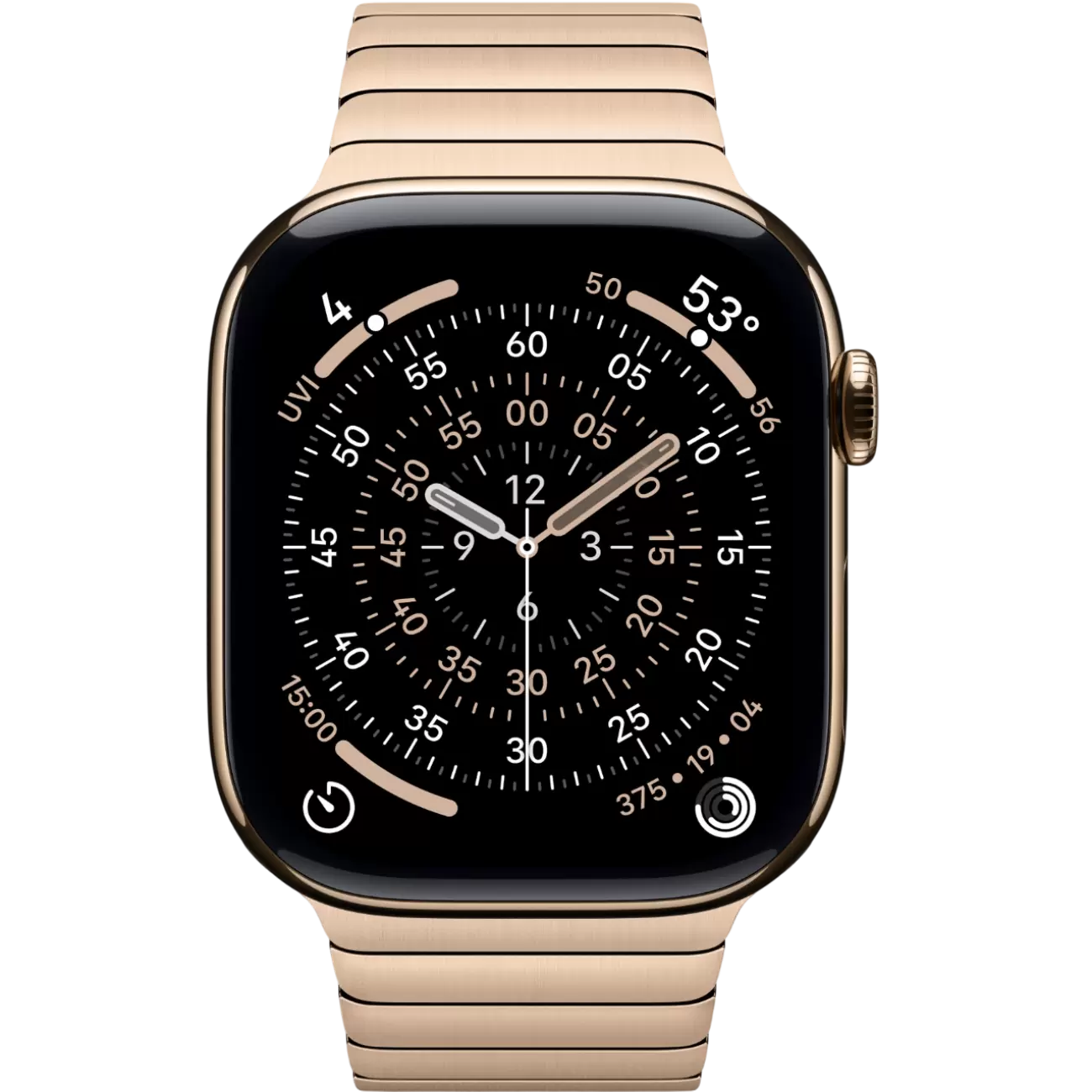 Смарт-часы Apple Watch Series 11, 46 мм, ремешок Titanium Link Bracelet, Золотой / Gold