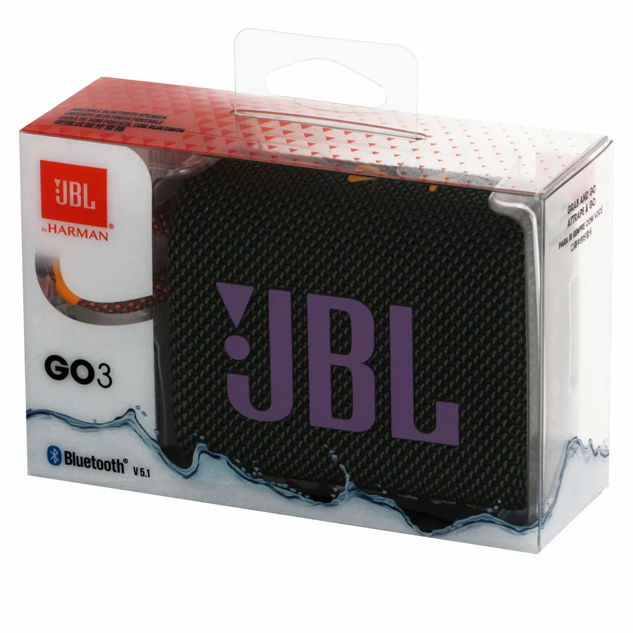 Портативная акустика JBL Go 3, зелёный Портативная акустика JBL Go 3, зелёный
