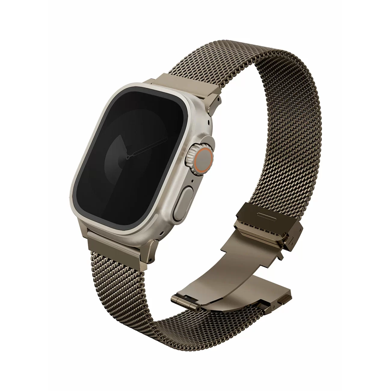 Ремешок Uniq Dante Pro Mesh Steel Ember Gold для Apple Watch 44/45/46/49 мм Ремешок Uniq Dante Pro Mesh Steel Ember Gold для Apple Watch 44/45/46/49 мм