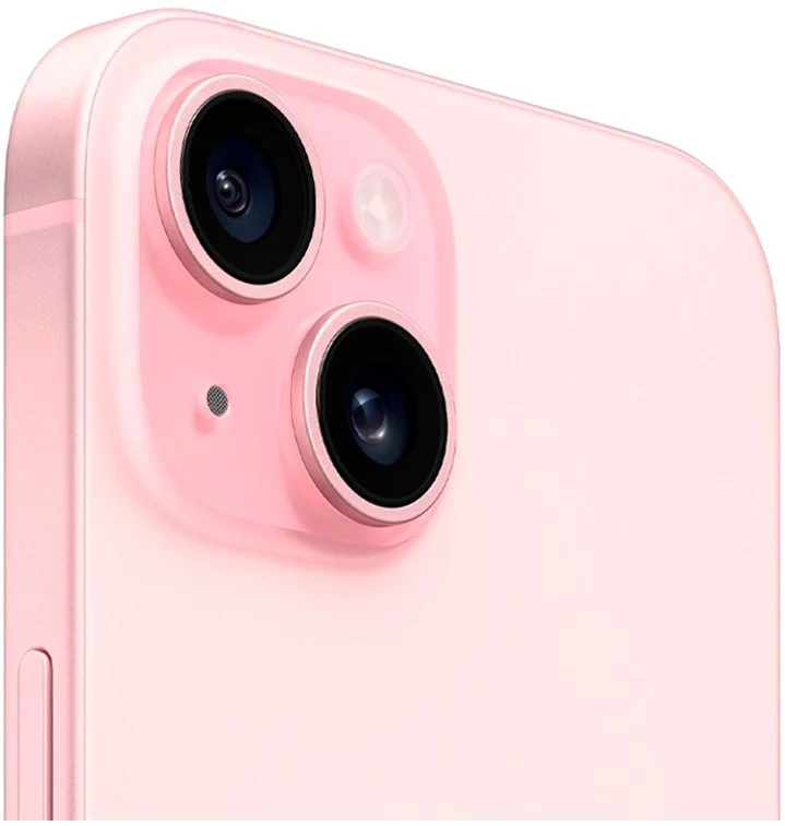 - Смартфон Apple iPhone 15, Dual nano SIM, 128 ГБ, розовый