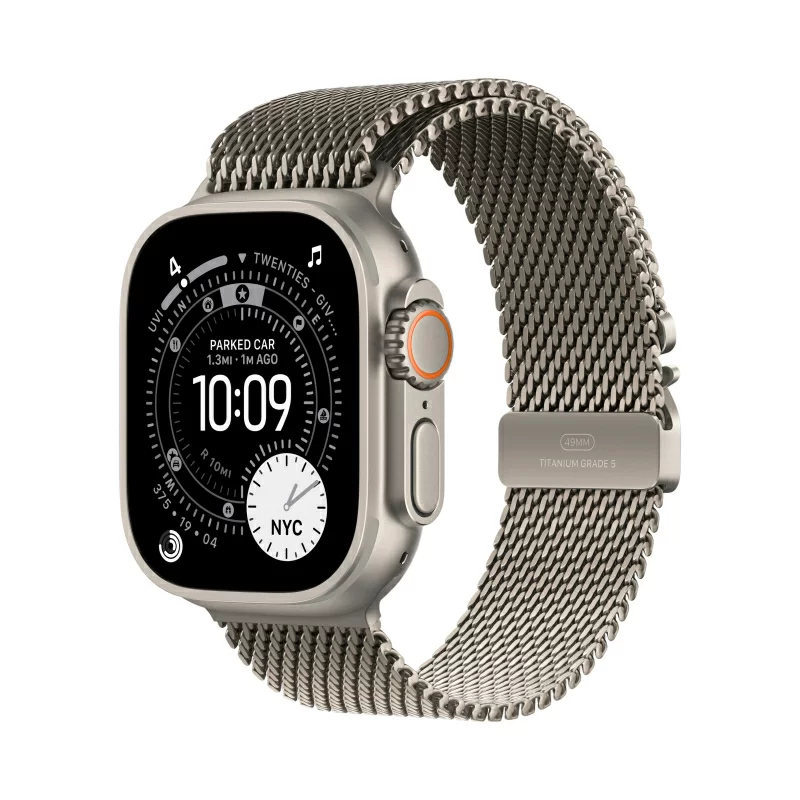 Смарт-часы Apple Watch Ultra 3, 49 мм, Natural Titanium (натуральный титан), GPS + Cellular