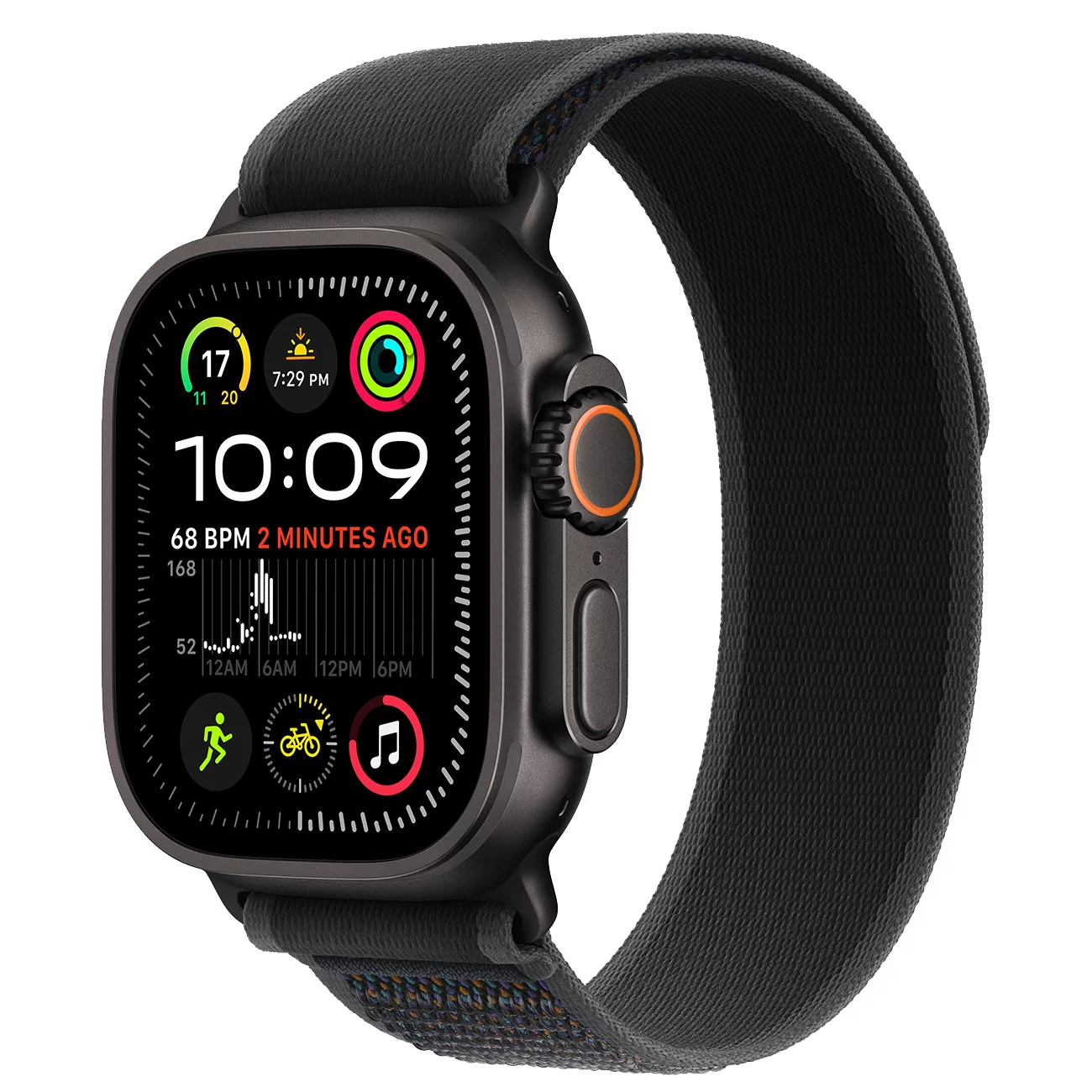 Умные часы Apple Watch Ultra 2 Black Tiatanium, Trail Loop, Black, 49 мм