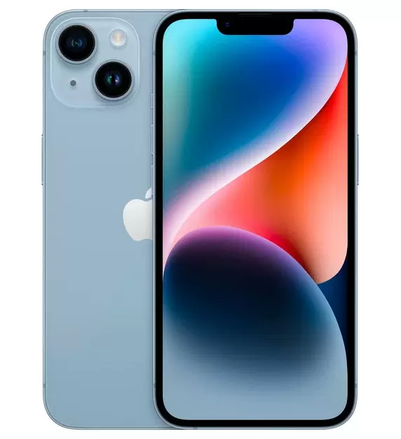 Смартфон Apple iPhone 14, Dual: nano SIM + eSIM, 128 ГБ, Синий