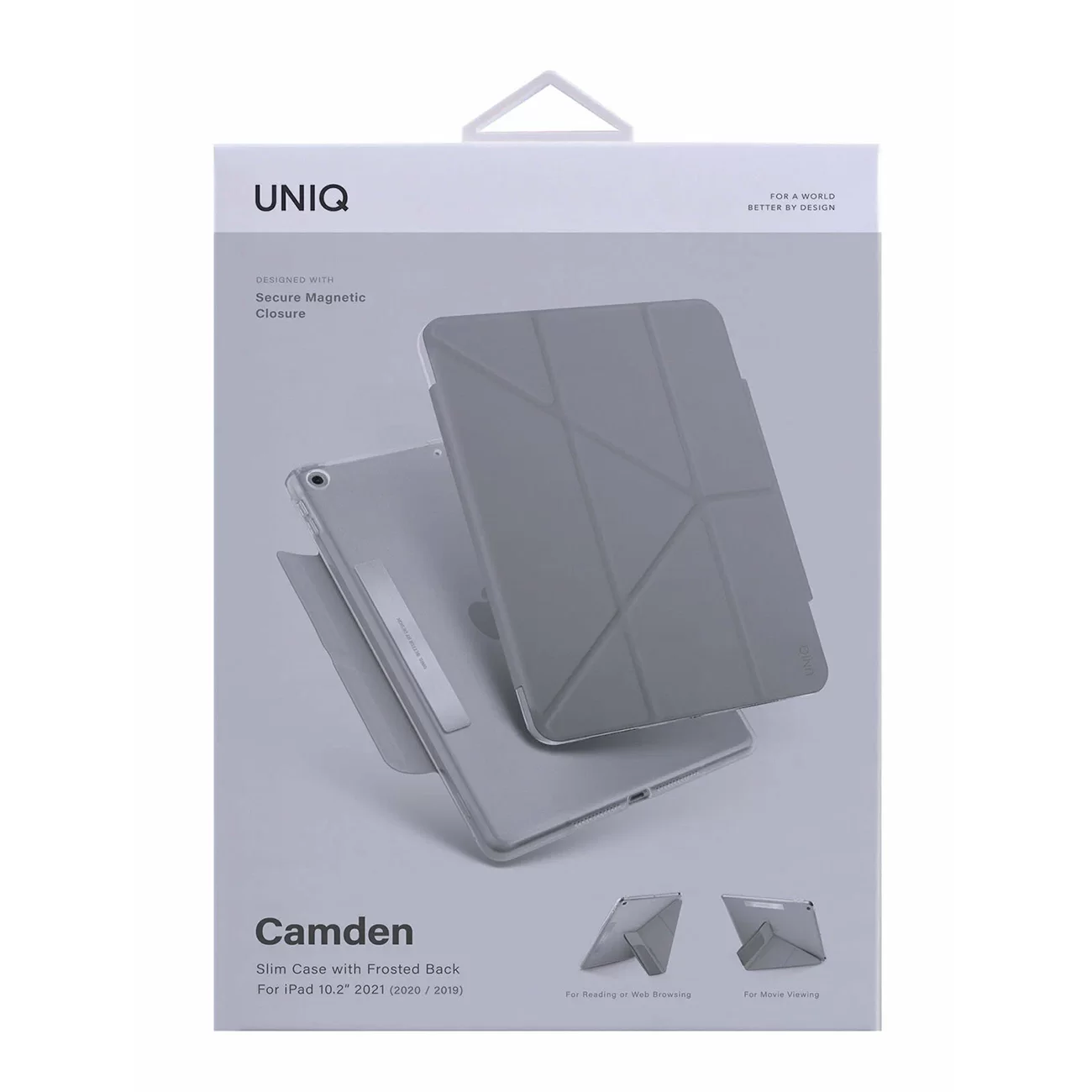 Чехол Uniq для iPad 10.2 (2019/2020) Camden Anti-microbial Grey