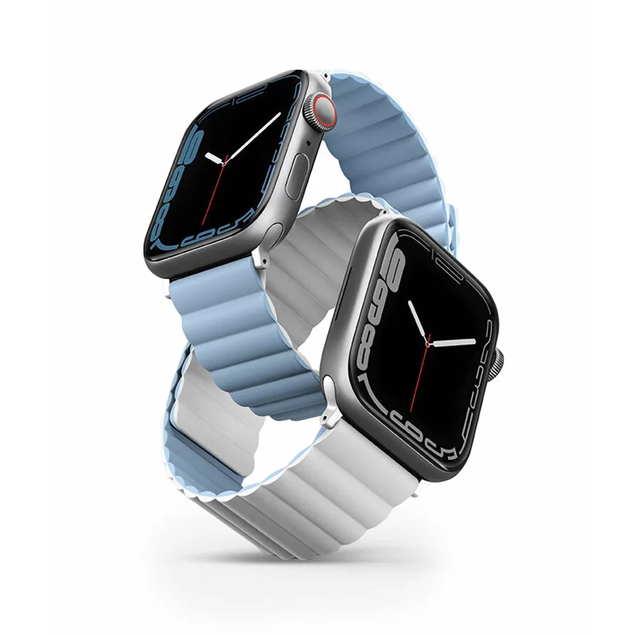 Ремешок Uniq Revix Reversible Magnetic White/Arctic Blue для Apple Watch 38/40/41 мм Ремешок Uniq Revix Reversible Magnetic White/Arctic Blue для Apple Watch 38/40/41 мм