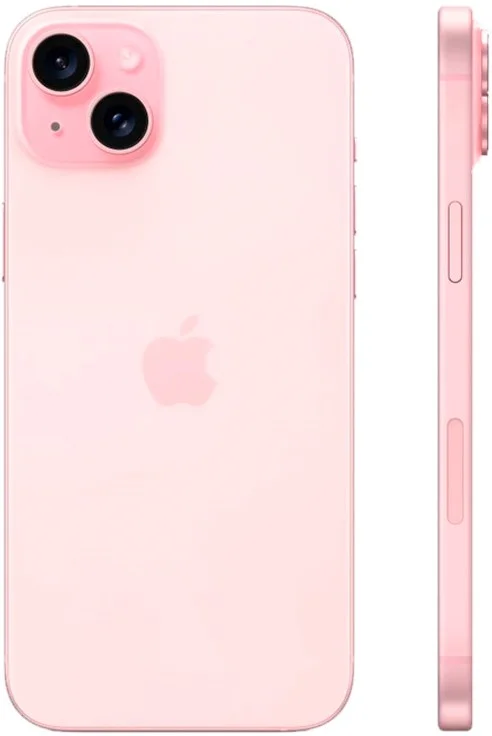 Смартфон Apple iPhone 15 Plus , Dual eSIM, 128 ГБ, розовый