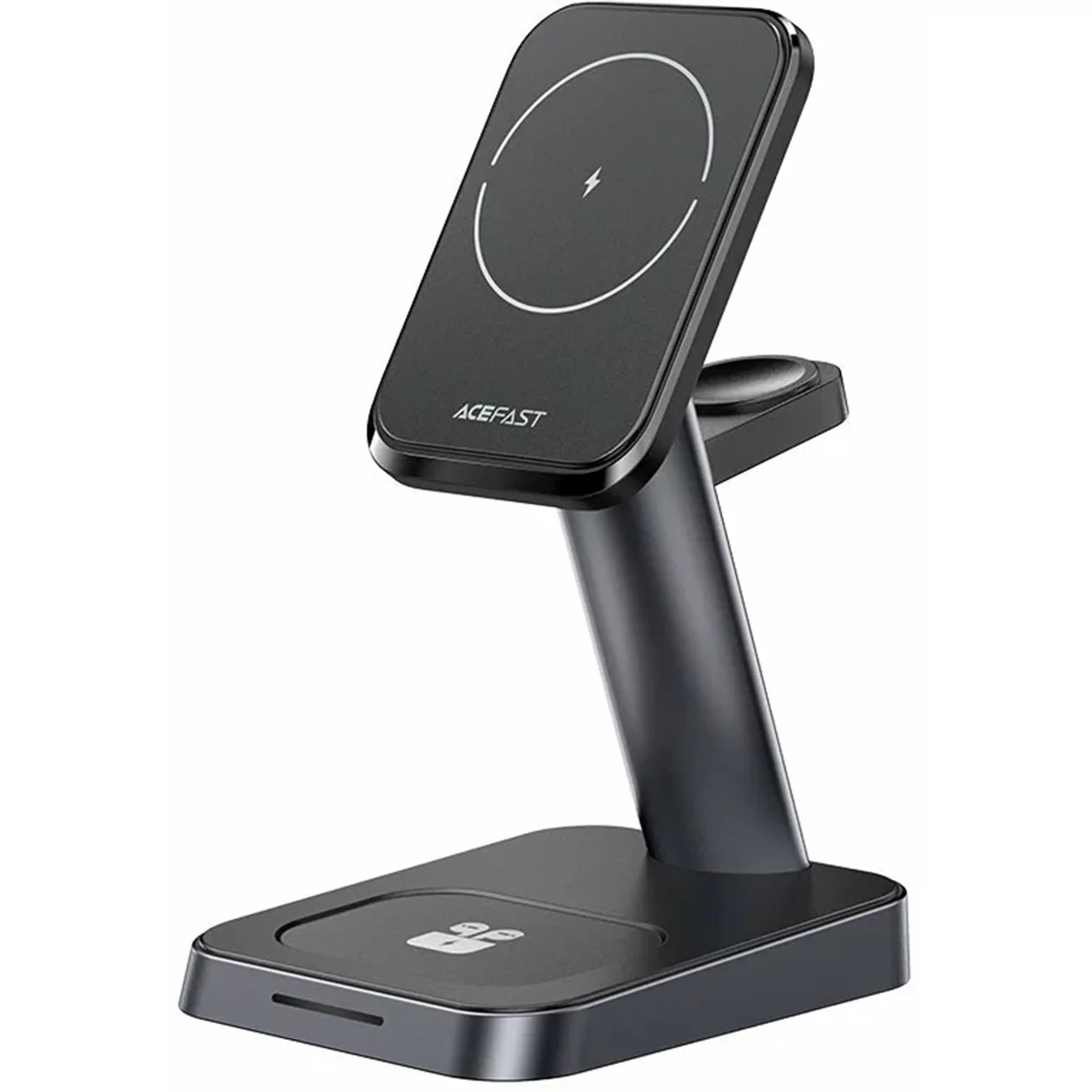 Беспроводная зарядная станция ACEFAST E3, 3 в 1 для iPhone, Apple Watch и AirPods, чёрная