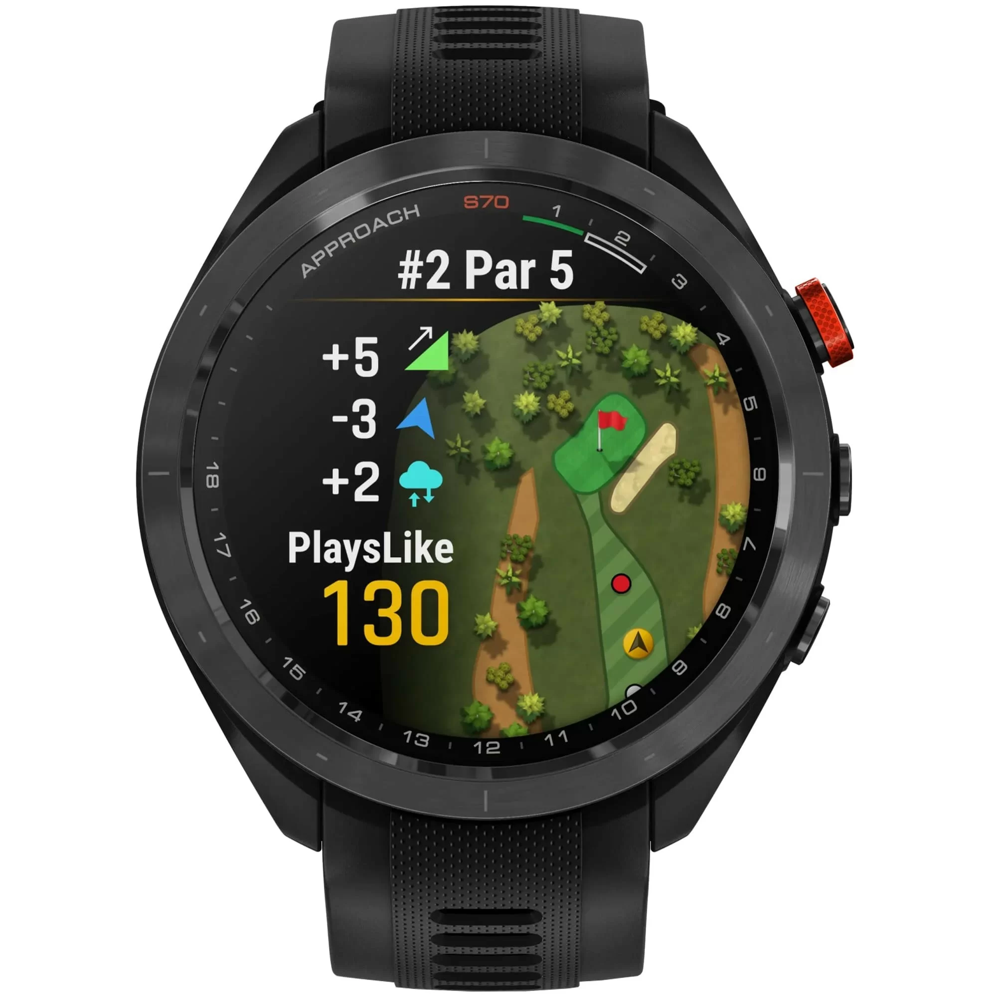 Спортивные часы Garmin Approach S70, 42 мм, Black (Черный)