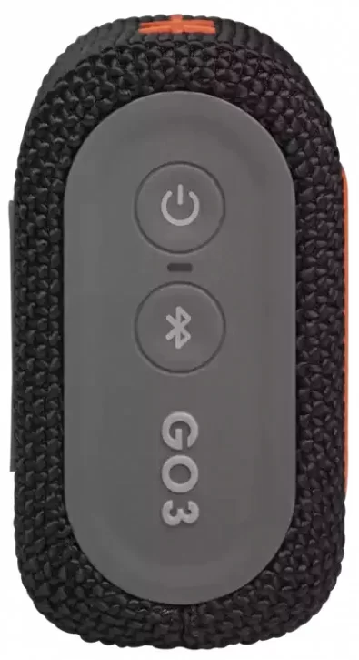 Портативная акустика JBL Go 3, чёрно-оранжевый