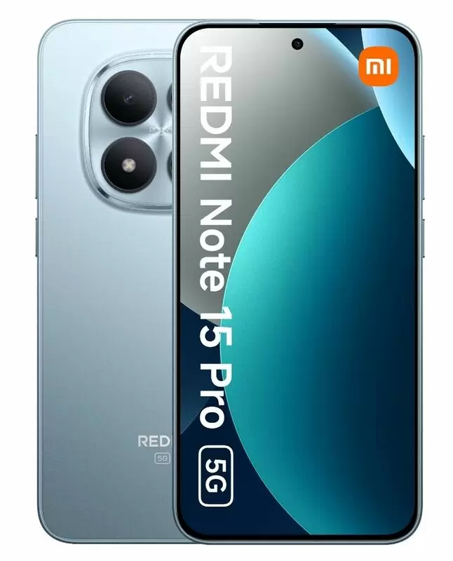 Смартфон Xiaomi Redmi Note 15 Pro 5G, 8/256 ГБ, Glacier Blue (голубой лёд)