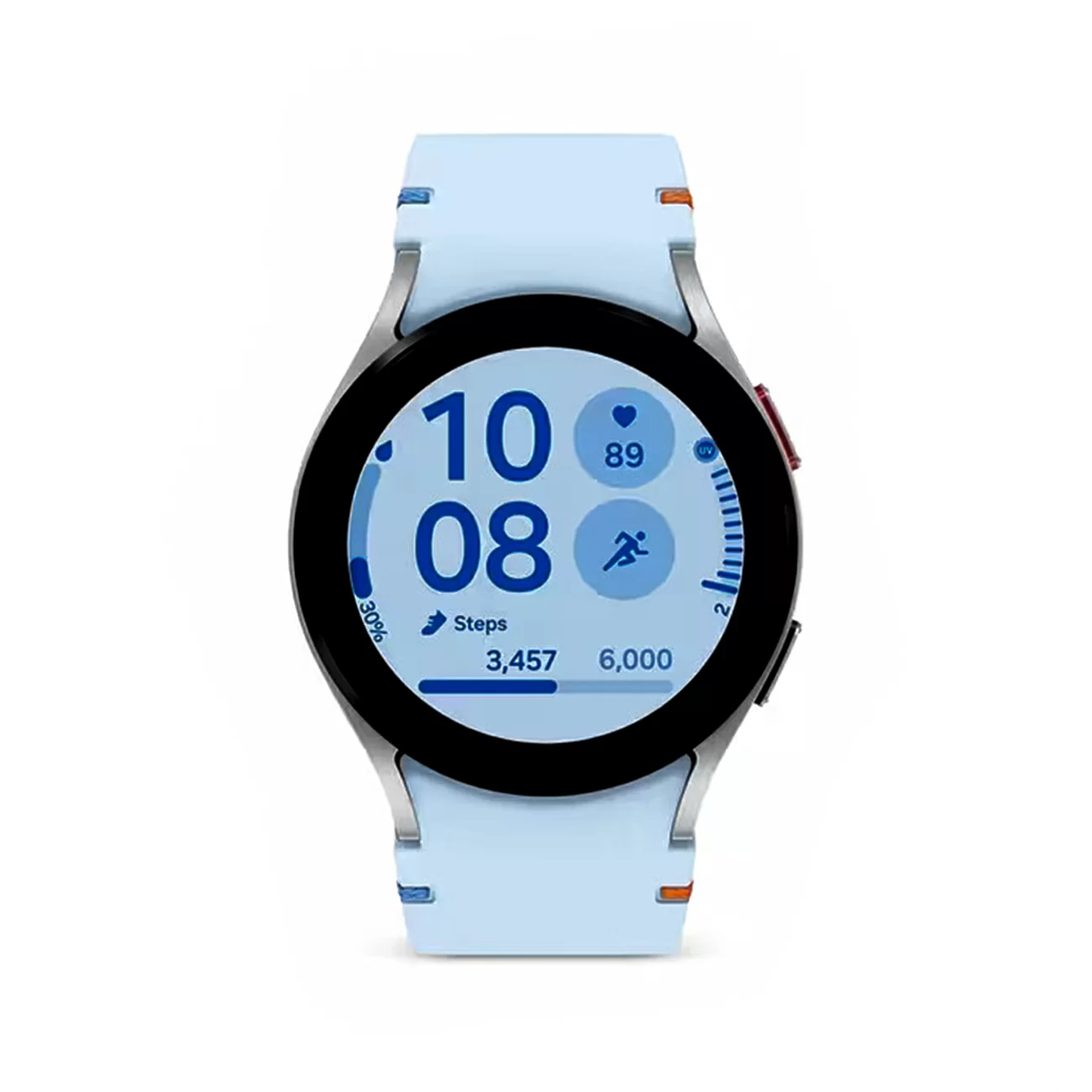 Умные часы Samsung Galaxy Watch FE, Серебристые с синим, 40мм