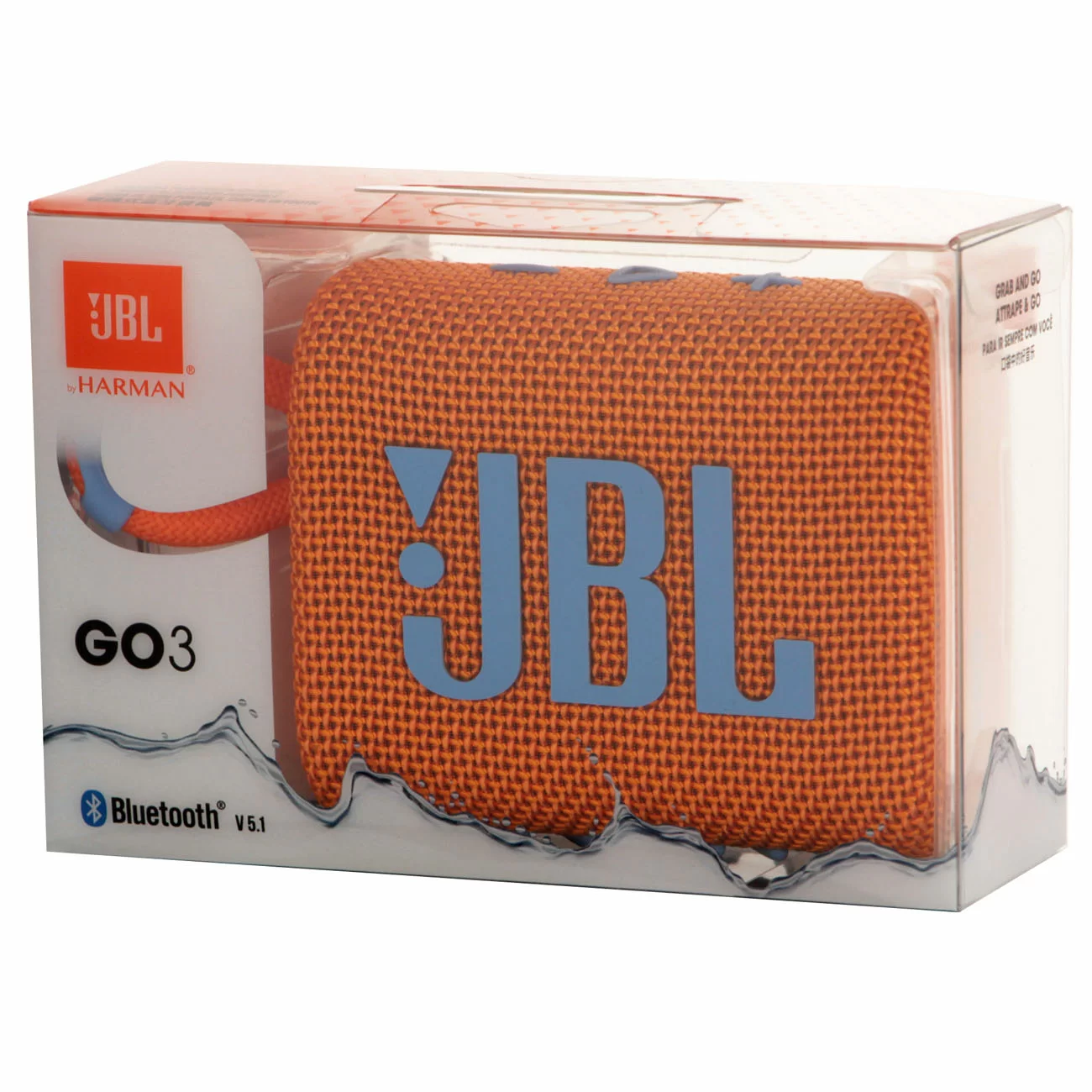 Портативная акустика JBL Go 3, оранжевый Портативная акустика JBL Go 3, оранжевый