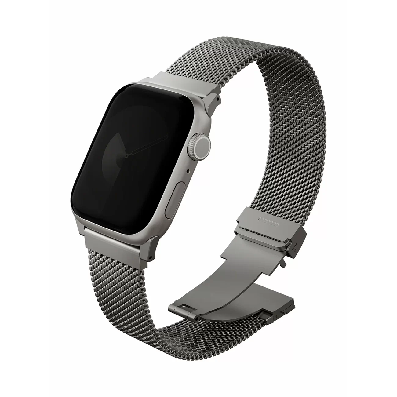 Ремешок Uniq Dante Pro Mesh Steel Titanium Silver для Apple Watch 44/45/46/49 мм Ремешок Uniq Dante Pro Mesh Steel Titanium Silver для Apple Watch 44/45/46/49 мм