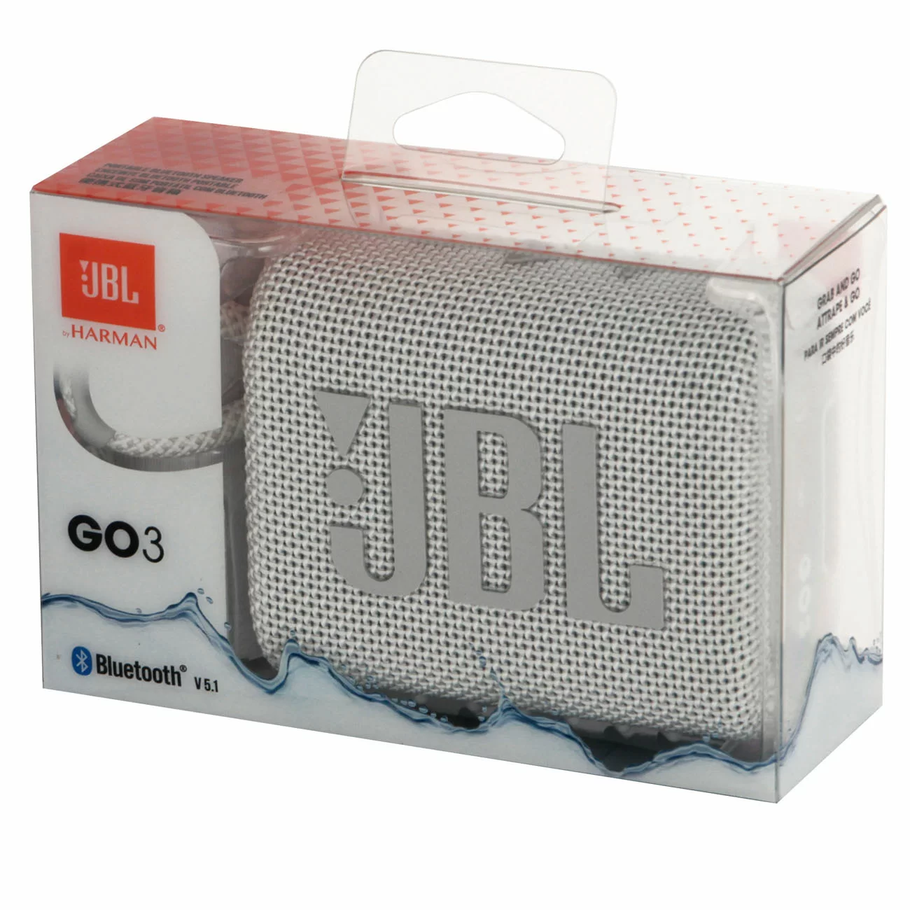Портативная акустика JBL Go 3, белый