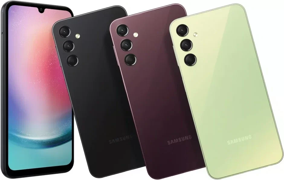 Смартфон Samsung Galaxy A24 6/128 ГБ, бордовый