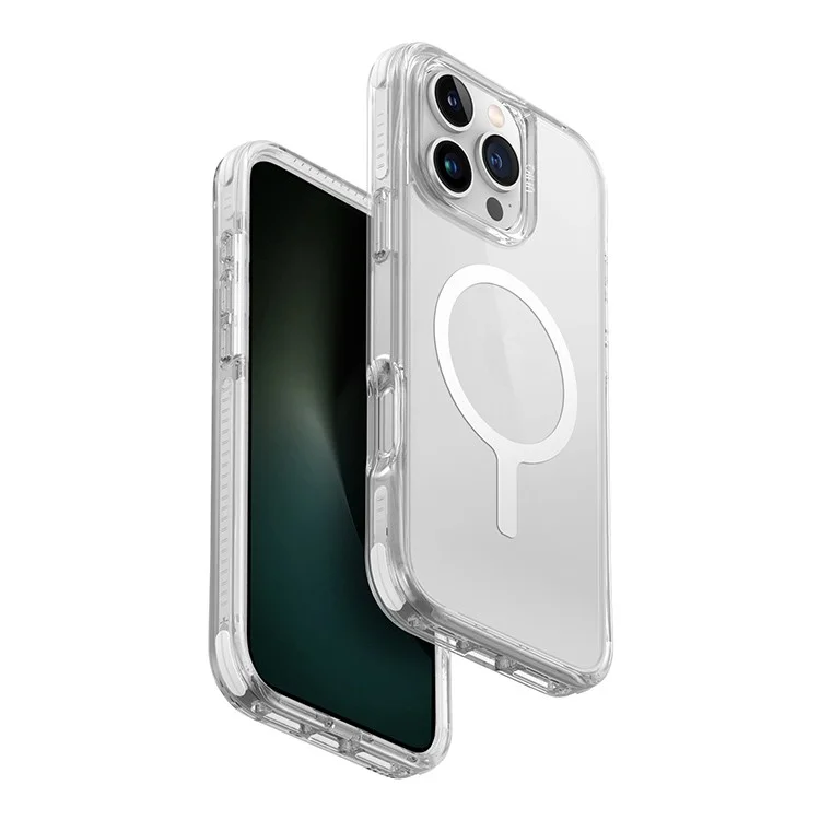 Чехол Uniq Combat LifePro Active для iPhone 16 Pro Max Белый светящийся (MagSafe)