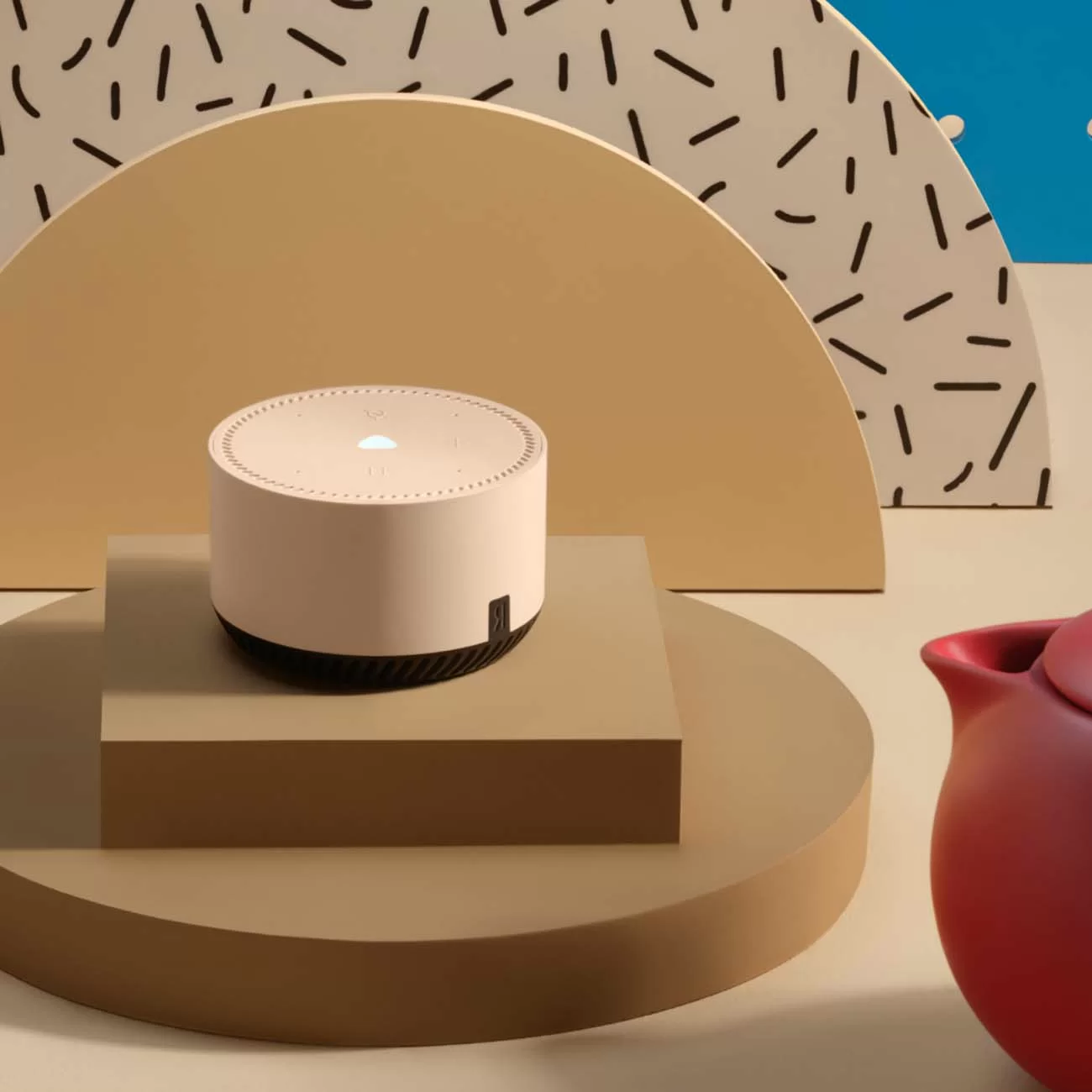 Умная колонка Яндекс Станция Лайт, капучино