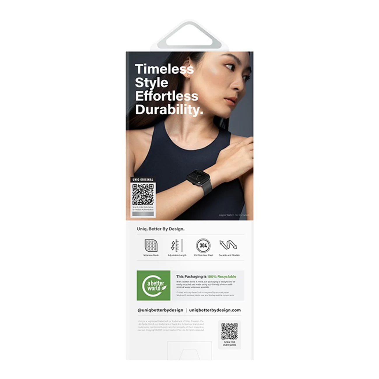 Ремешок Uniq Dante Pro Mesh Steel Graphite Black для Apple Watch 40/41/42 мм Ремешок Uniq Dante Pro Mesh Steel Graphite Black для Apple Watch 40/41/42 мм