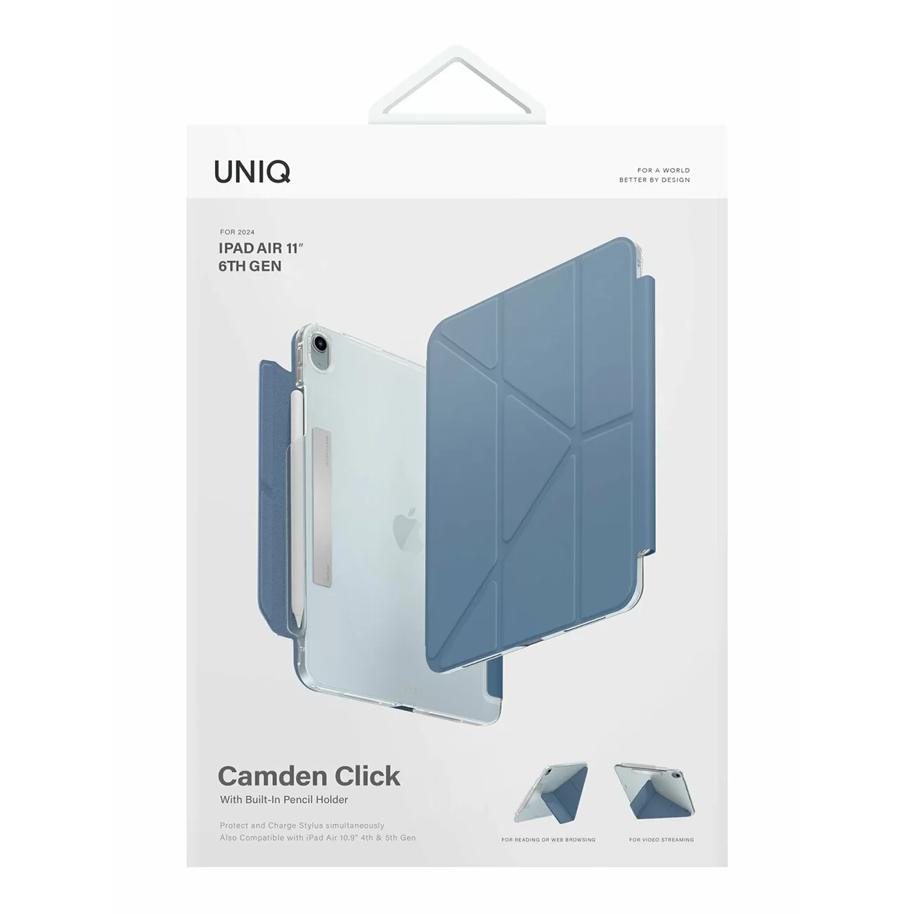 Чехол Uniq для iPad Air 11 (2024/2025) / Air 10.9 (2020/2022) Moven Stone Blue