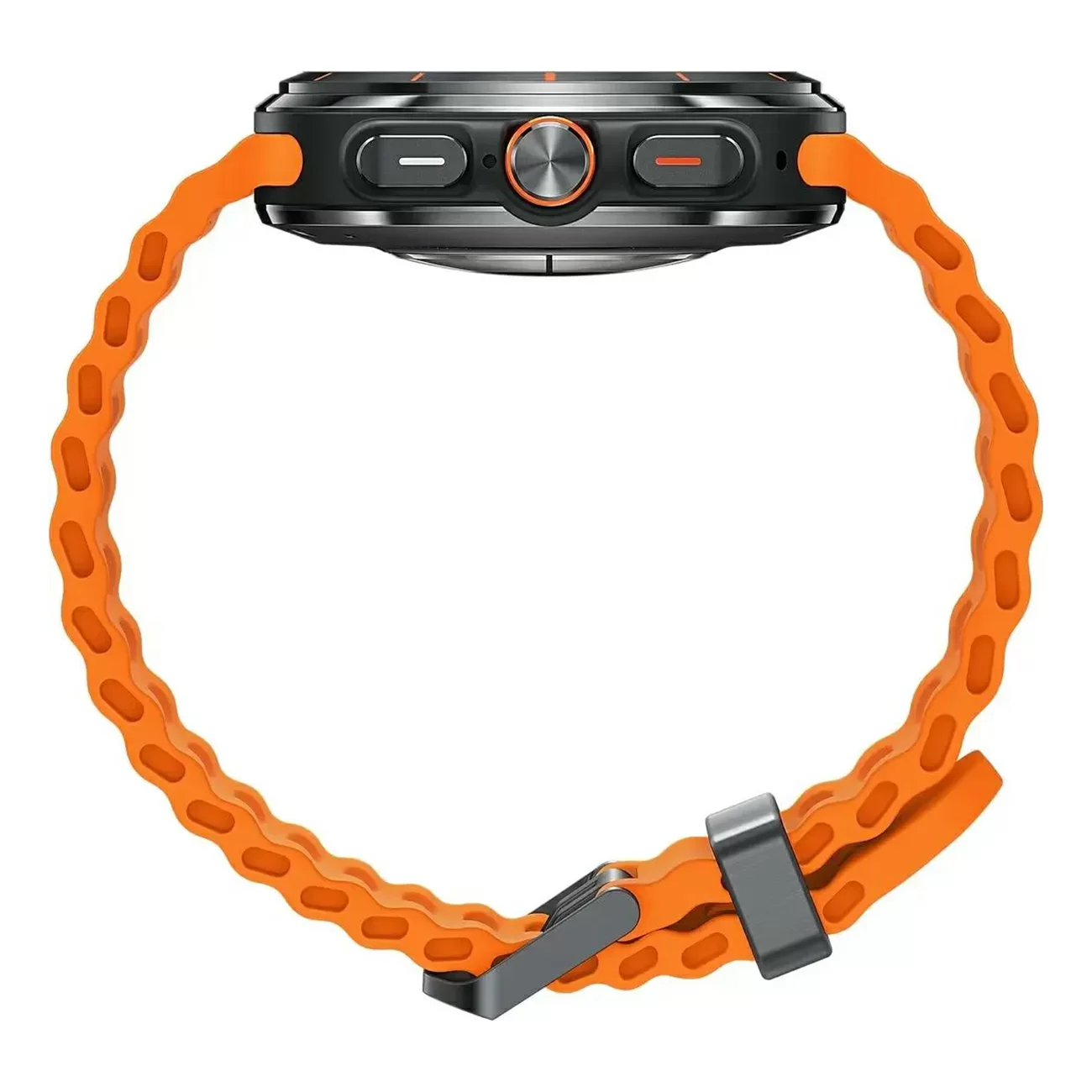 Умные часы Samsung Galaxy Watch Ultra 47 мм Wi-Fi + LTE, Серый титан, Ремешок Оранжевый