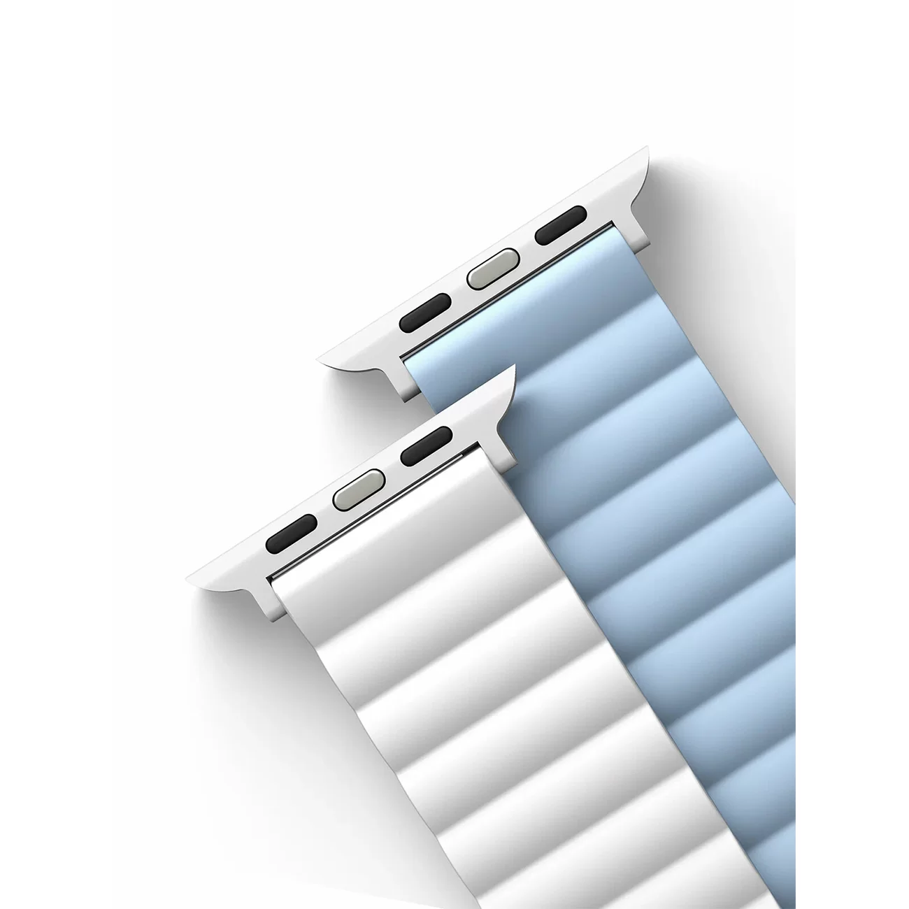 Ремешок Uniq Revix Reversible Magnetic White/Blue для Apple Watch 44/45/46/49 мм Ремешок Uniq Revix Reversible Magnetic White/Blue для Apple Watch 44/45/46/49 мм