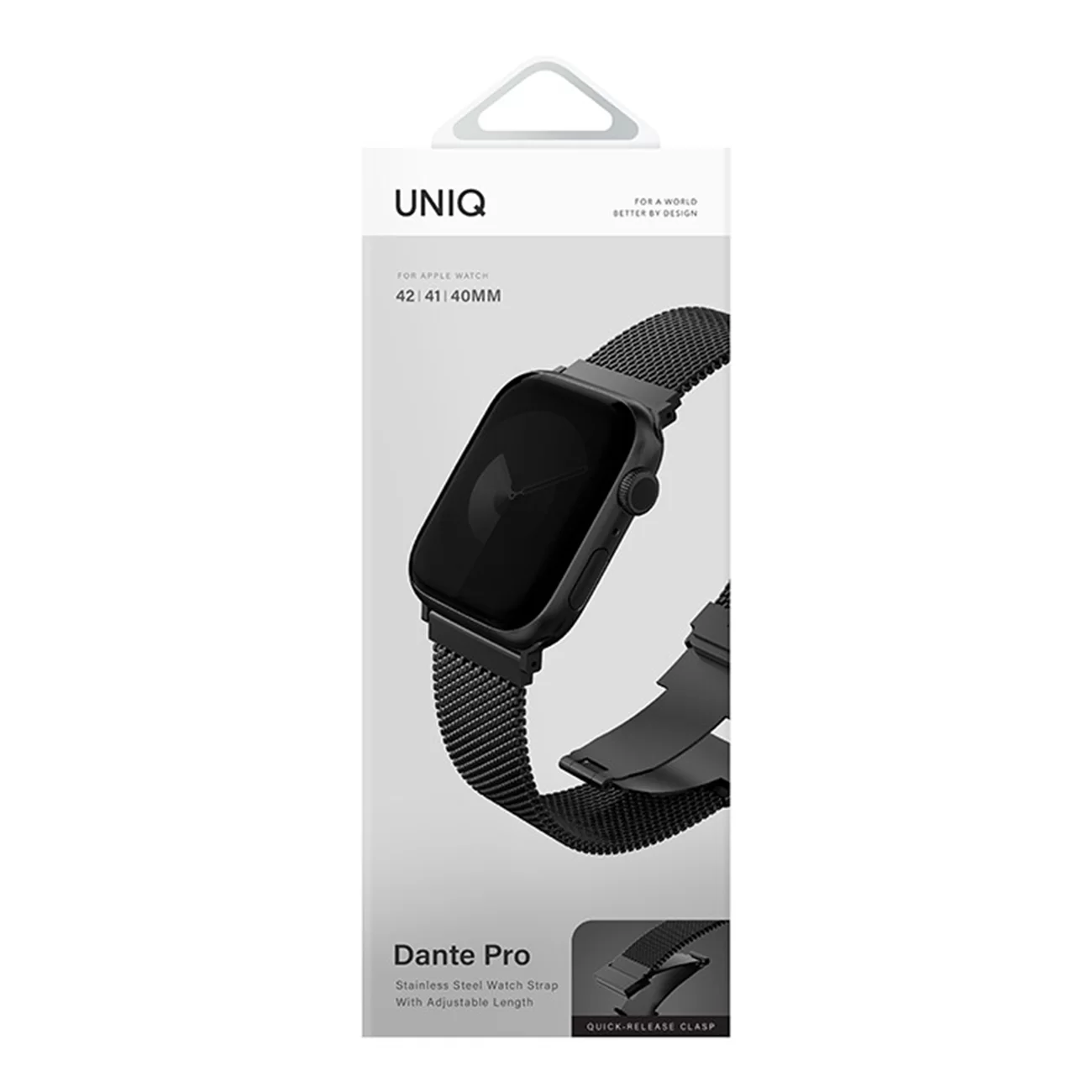 Ремешок Uniq Dante Pro Mesh Steel Graphite Black для Apple Watch 40/41/42 мм Ремешок Uniq Dante Pro Mesh Steel Graphite Black для Apple Watch 40/41/42 мм