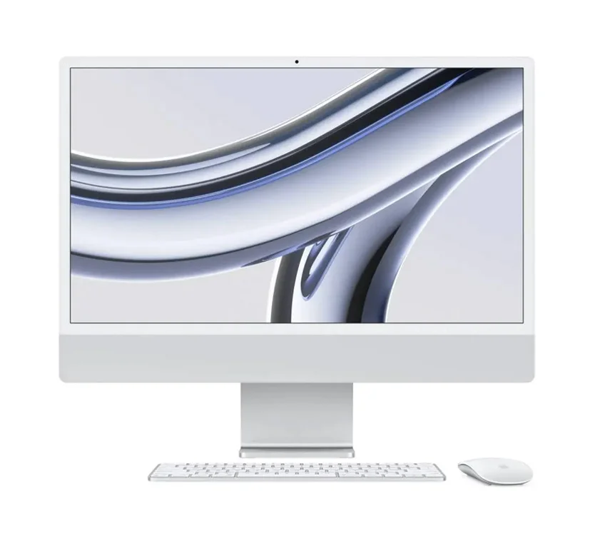 Моноблок Apple iMac 24" 2023, MQRK3 (M3, RAM 8 ГБ, SSD 512 ГБ) Silver