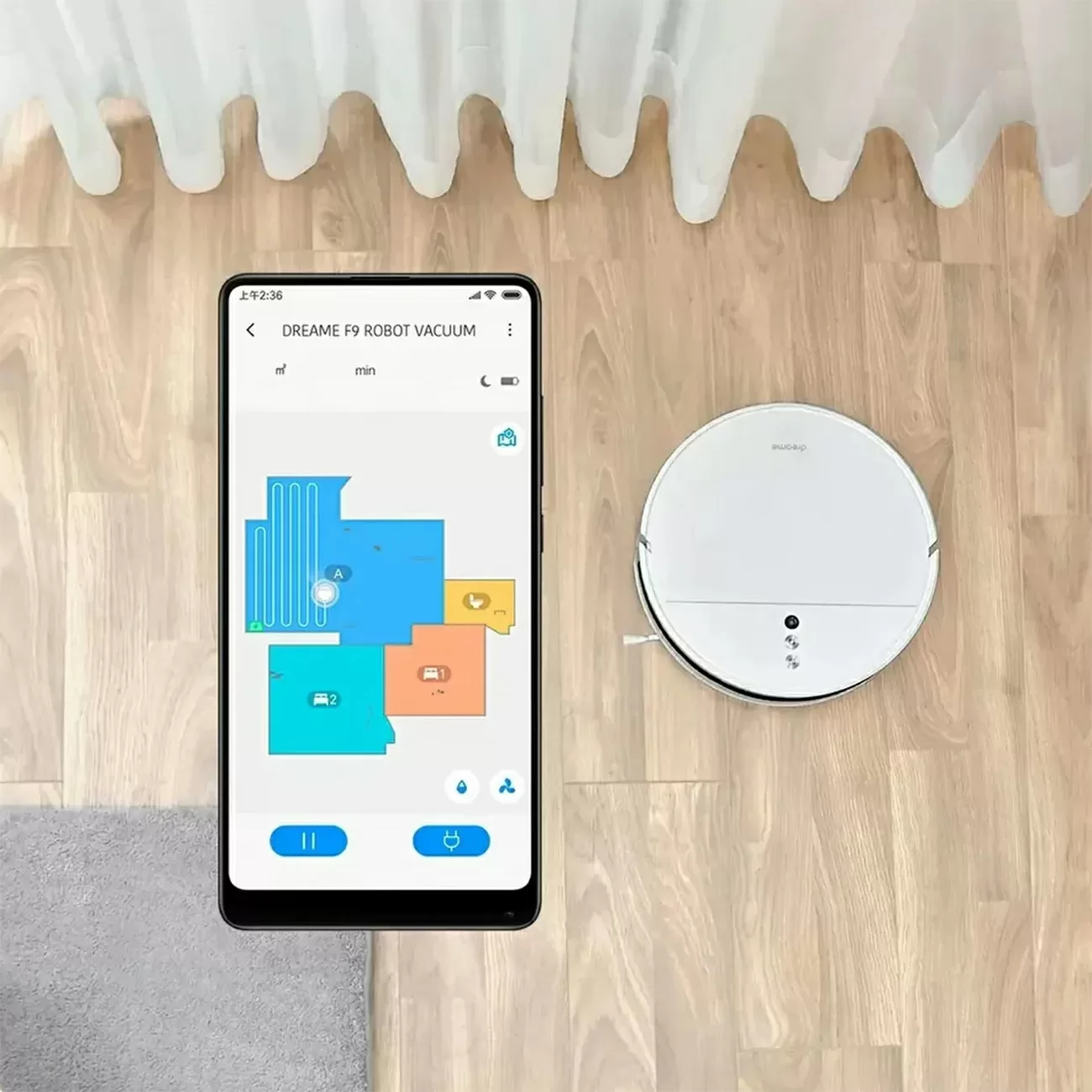 Робот-пылесос Dreame F9, белый