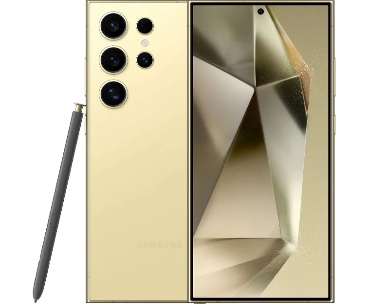 Смартфон Samsung Galaxy S24 Ultra, 12/1 ТБ, Dual SIM, титаново-жёлтый