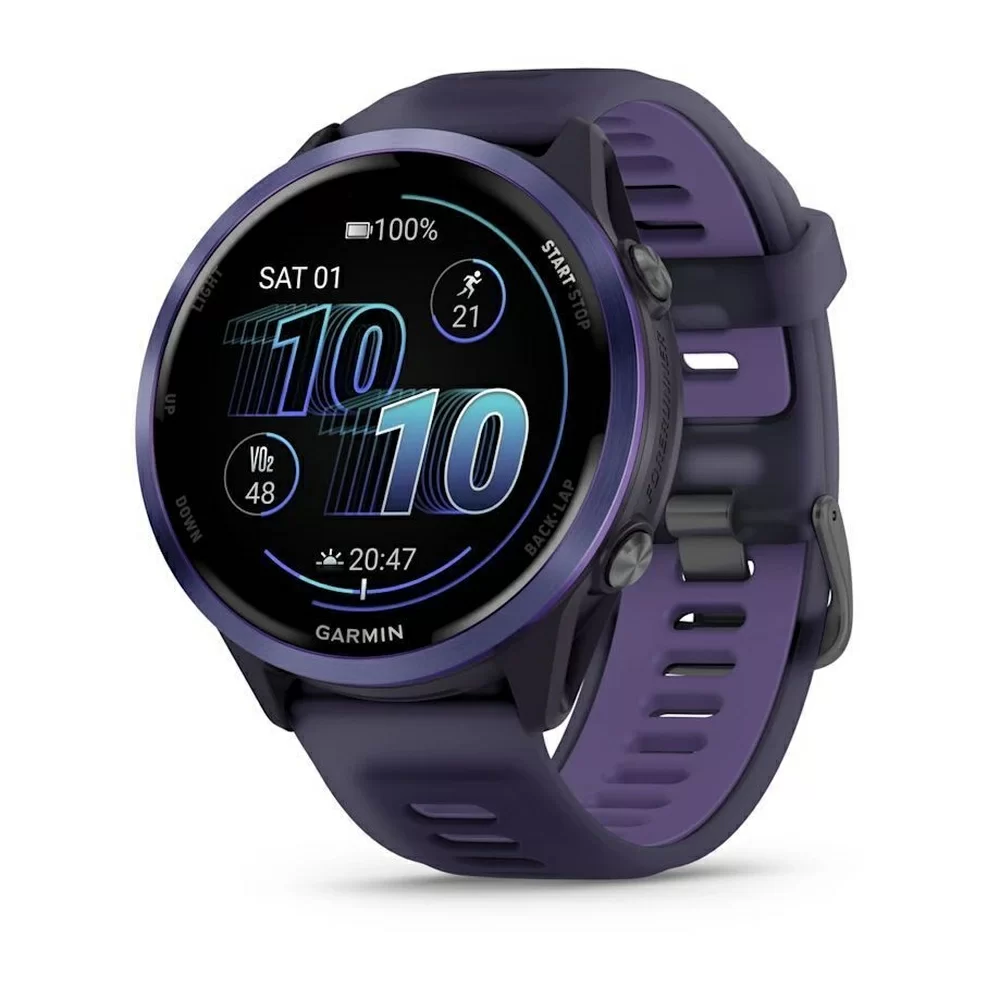 Спортивные часы Garmin Forerunner 570, 47 мм, AIndigo Aluminum Translucent Imperial Purple / Indigo (Индиго)