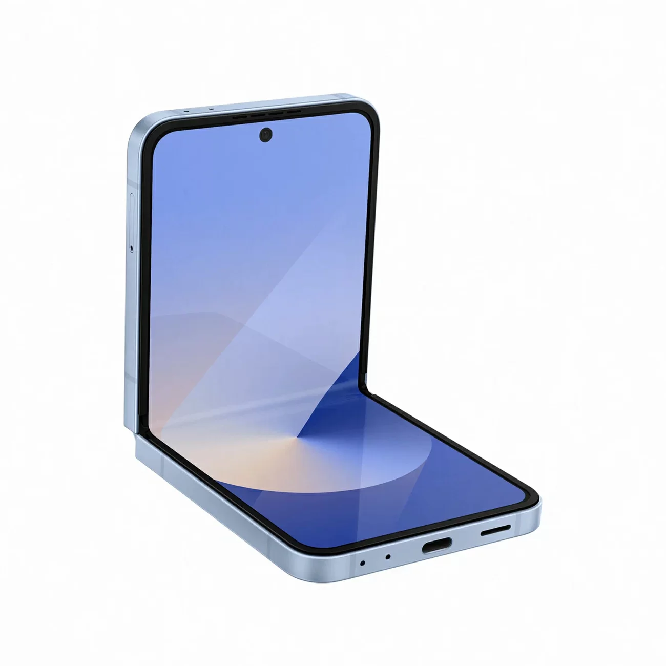 Смартфон Samsung Galaxy Z Flip6 12/256 ГБ, Dual: nano SIM + eSIM, голубой