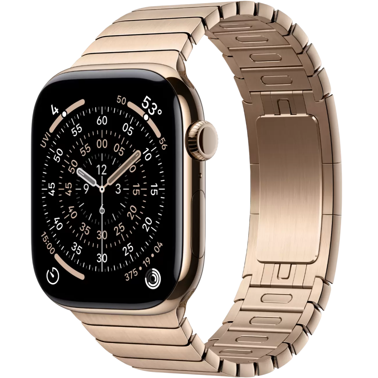 Смарт-часы Apple Watch Series 11, 46 мм, ремешок Titanium Link Bracelet, Золотой / Gold