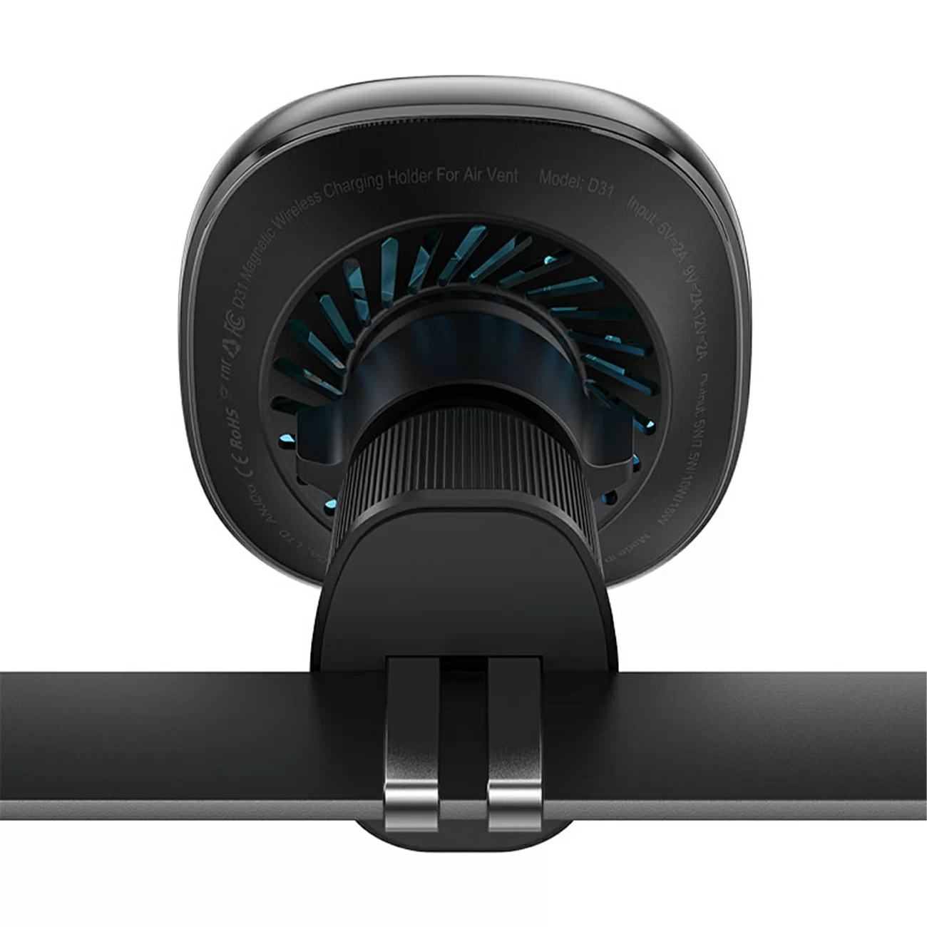 Магнитный автомобильный держатель AceFast с беспроводной зарядкой magsafe, 15 Вт D31