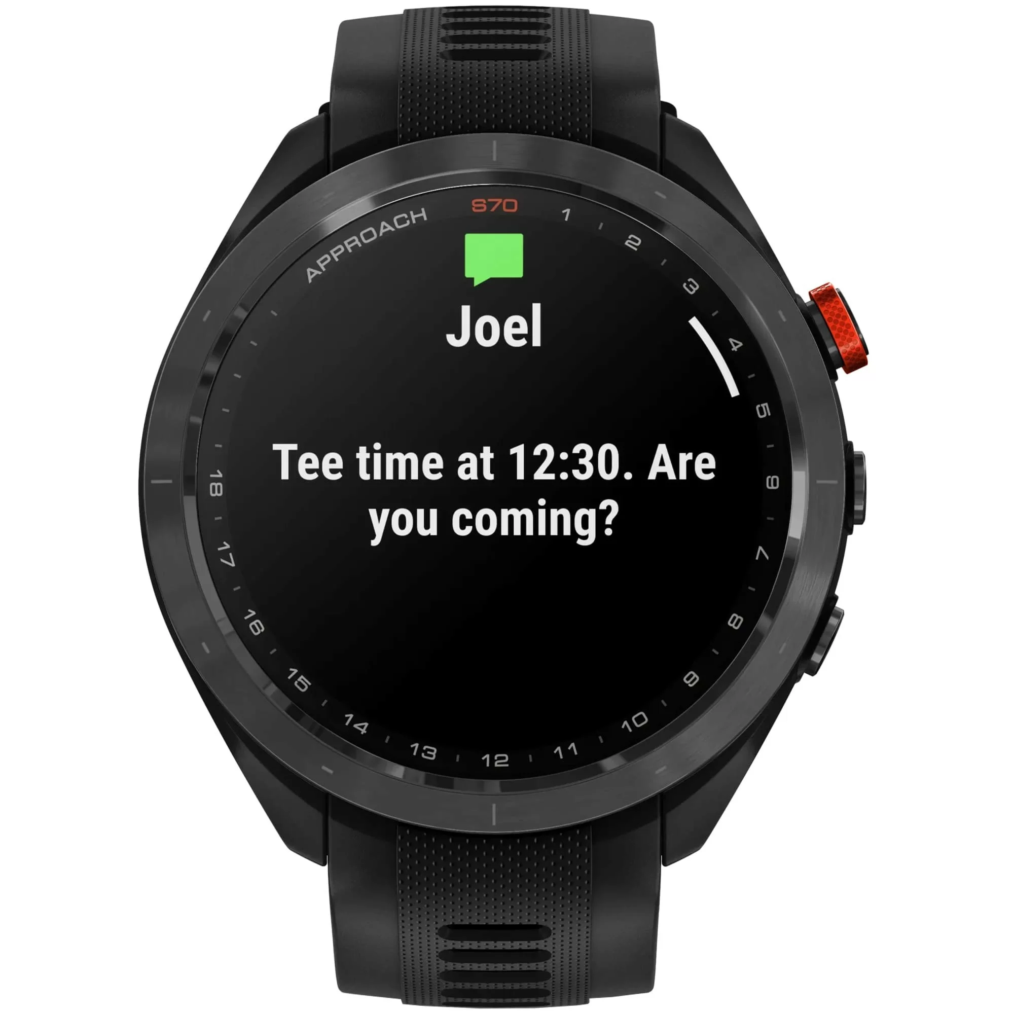 Спортивные часы Garmin Approach S70, 42 мм, Black (Черный)