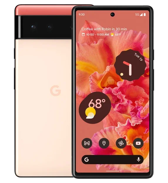 Смартфон Google Pixel 6 5G 8/128 ГБ, Kinda Coral