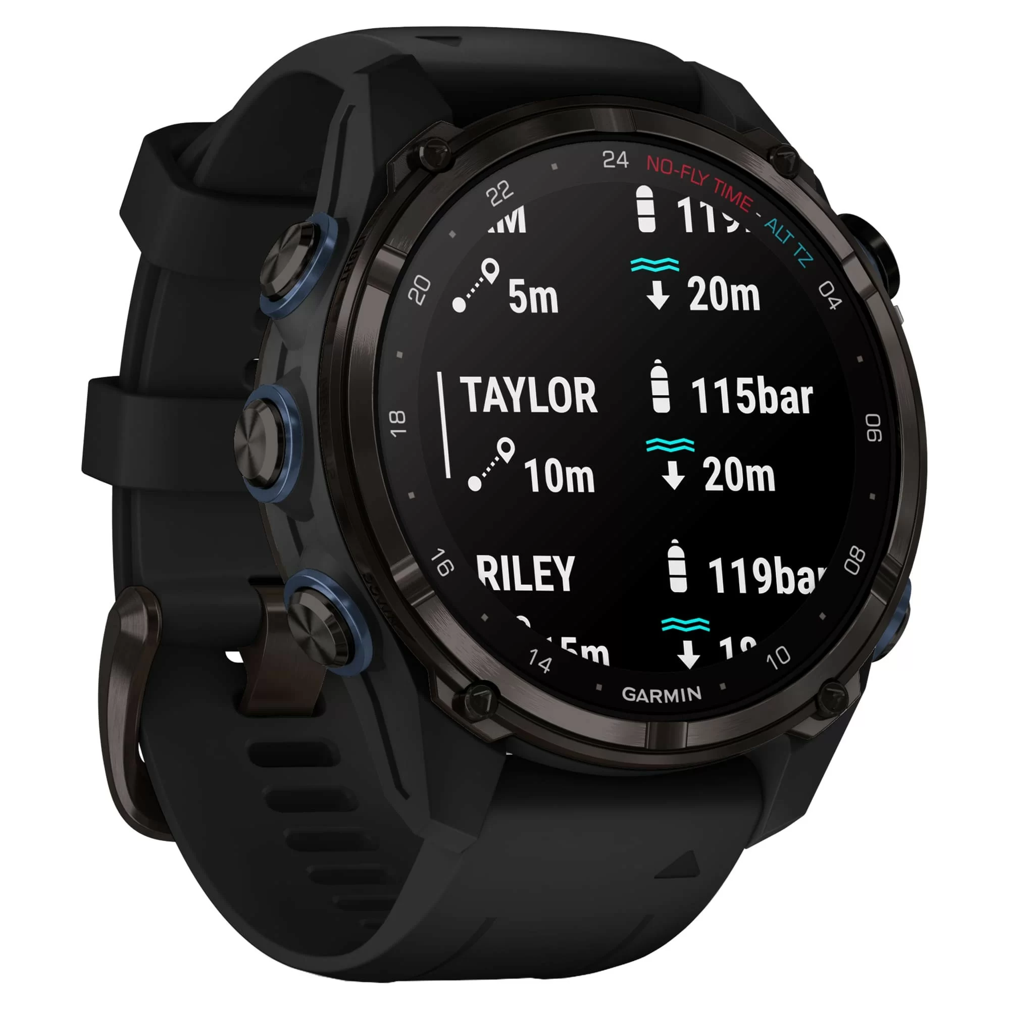 Дайвинг-компьютер Garmin Descent Mk3i, 43 мм (Carbon Gray DLC Titanium / титановый корпус, цвет графит, Black Silicone Band / чёрный силиконовый ремешок)