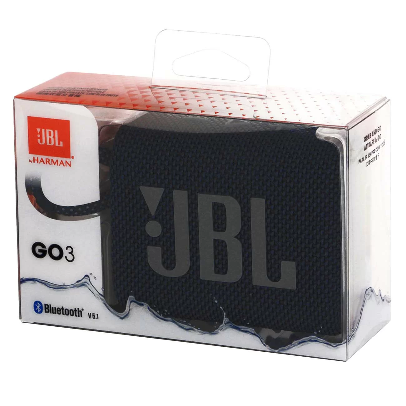 Портативная акустика JBL Go 3, чёрный