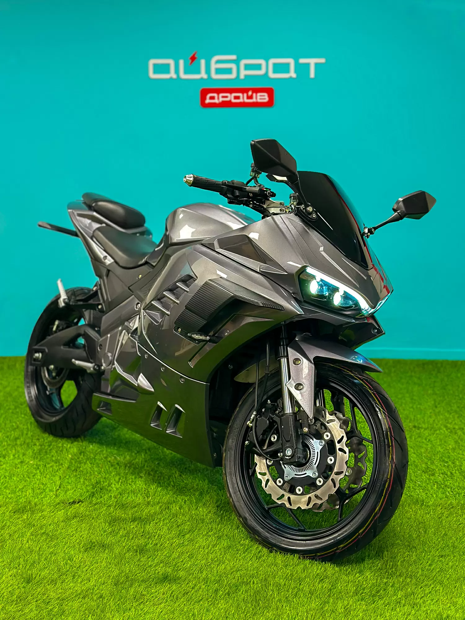 Электромотоцикл Ducati Panigale (серый)