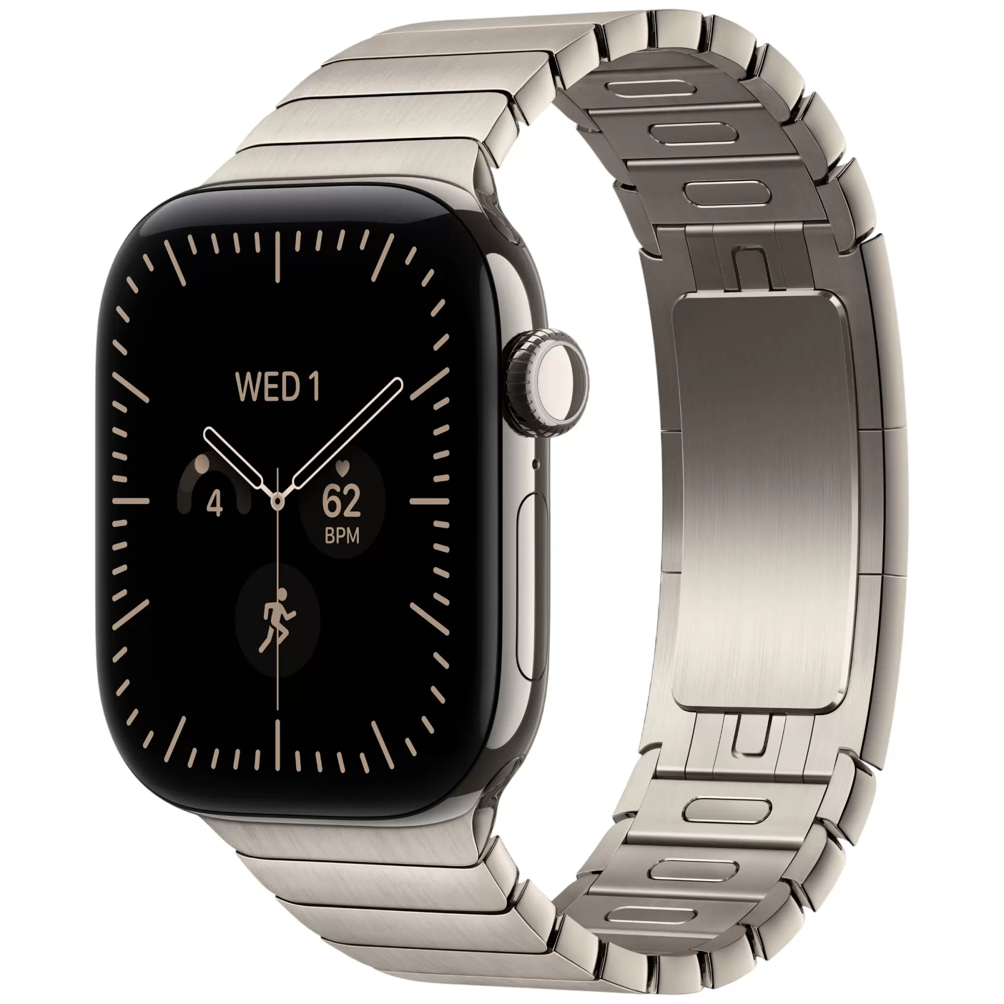 Умные часы Apple Watch Series 12 Natural Titanium, 46мм, Titanium Link Bracelet