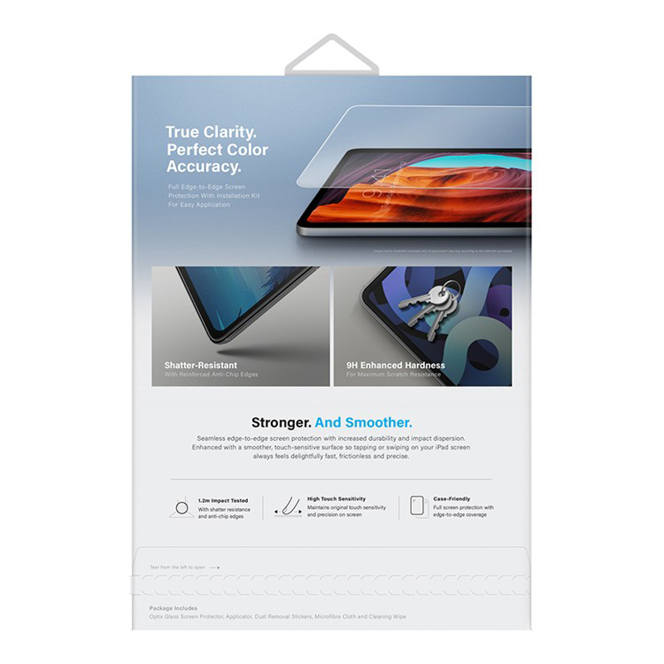 Стекло защитное Uniq для iPad Air 11 (2024/2025) OPTIX Clear (+installer)