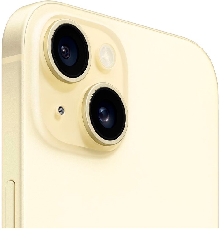 Смартфон Apple iPhone 15, Dual eSIM, 512 ГБ, желтый