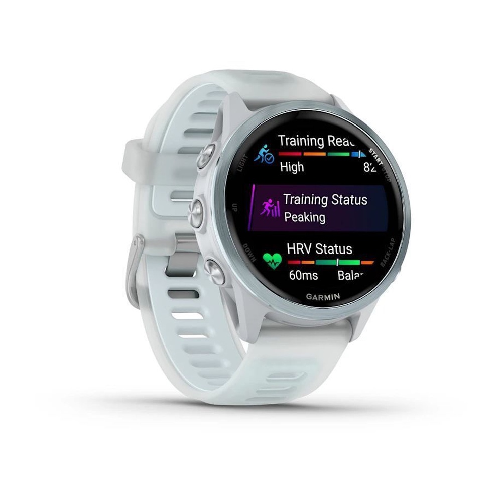 Спортивные часы Garmin Forerunner 570, 42 мм, Cloud Blue Aluminum Translucent Whitestone / Cloud Blue (Облачно голубой)