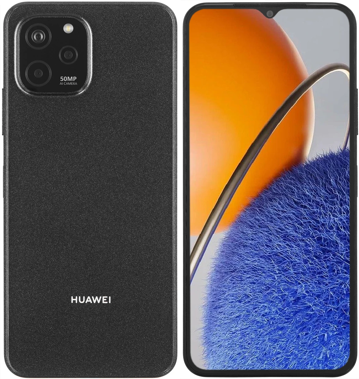 Смартфон Huawei Nova Y61, 4/128 ГБ, чёрный