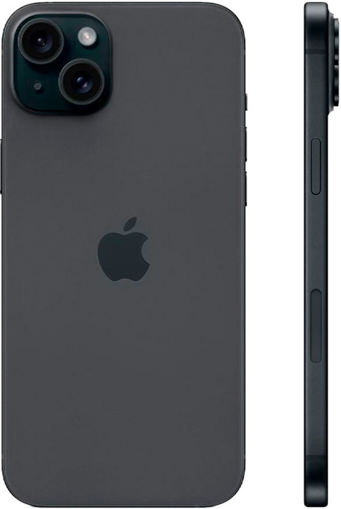 Смартфон Apple iPhone 15 Plus, Dual nano SIM, 256 ГБ, черный