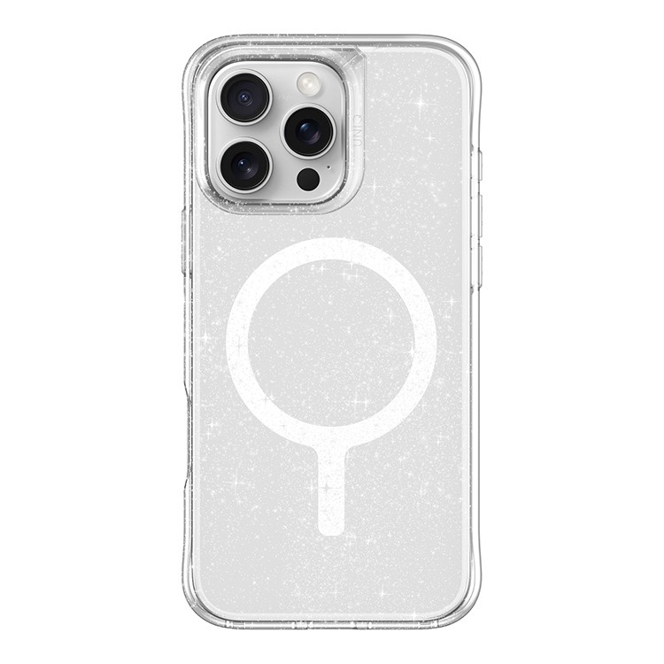 Чехол Uniq LifePro Xtreme Tinsel для iPhone 16 Pro Серебристый блеск (MagSafe)